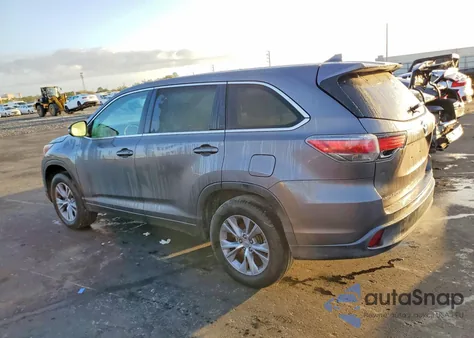 2015 Toyota Highlander Le z USA, uszkodzony, nr VIN 5TDZKRFHXFS042636